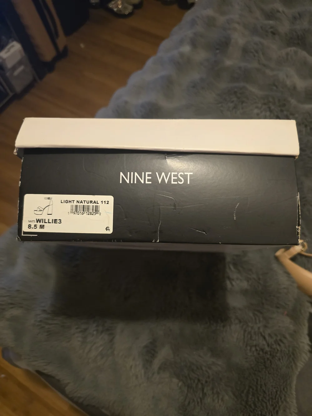 Nine West Women's Nude Ankle-Strap Wedge Sandals